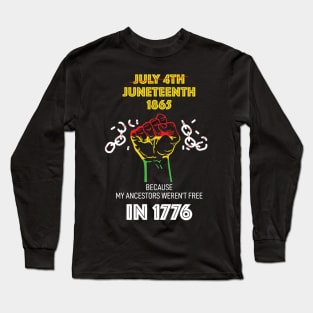 Not Free in 1776 Long Sleeve T-Shirt